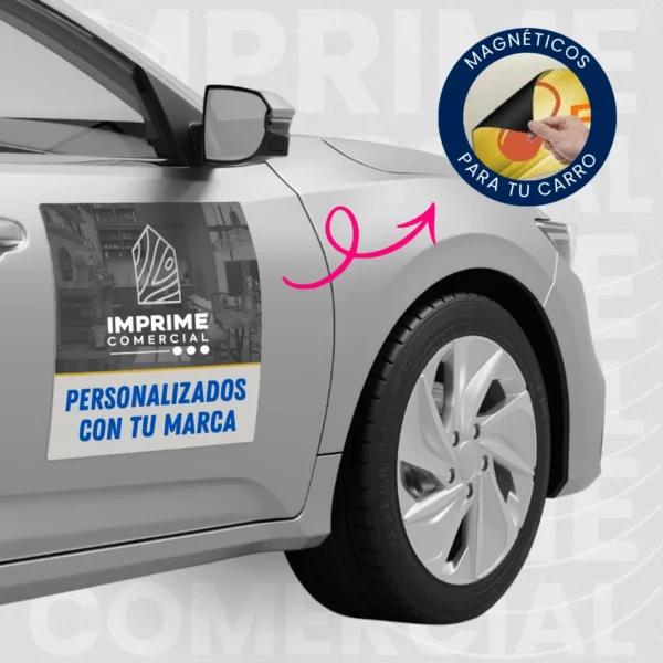 Magnéticos para Vehículo (Forma: Rectangular y Cuadrado)