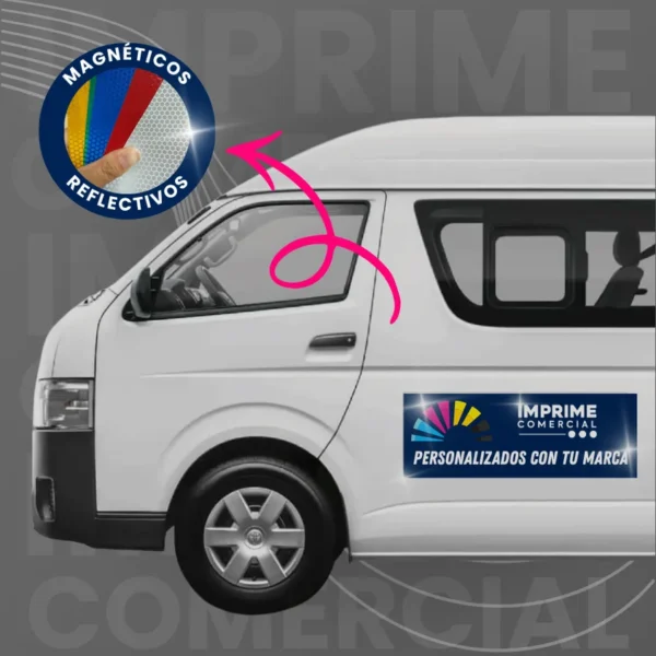 Magnéticos Reflectivos para Vehículo