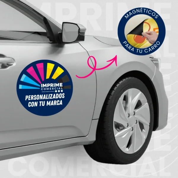 Magnéticos para Vehículo (Forma: Circular y Ovalados)